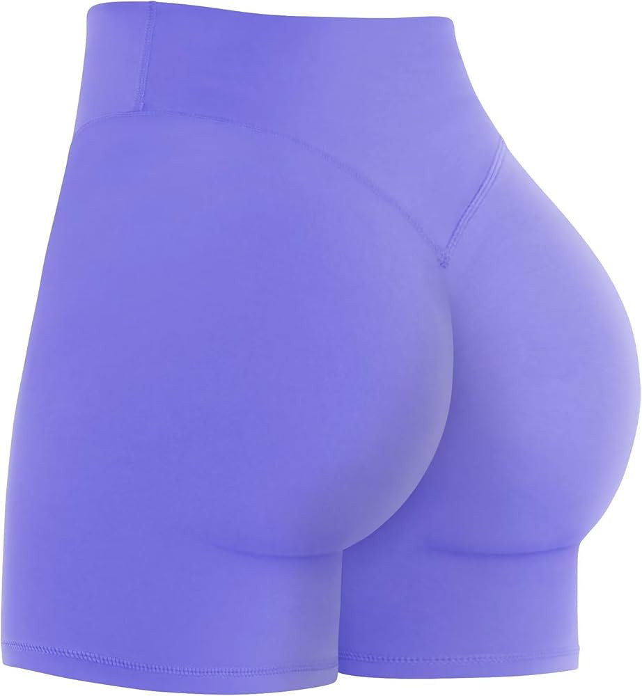 Sunzel Women's Invisible Butt Scrunch Shorts, High Waisted Biker Shorts, Gym Workout Yoga Running... | Amazon (US)