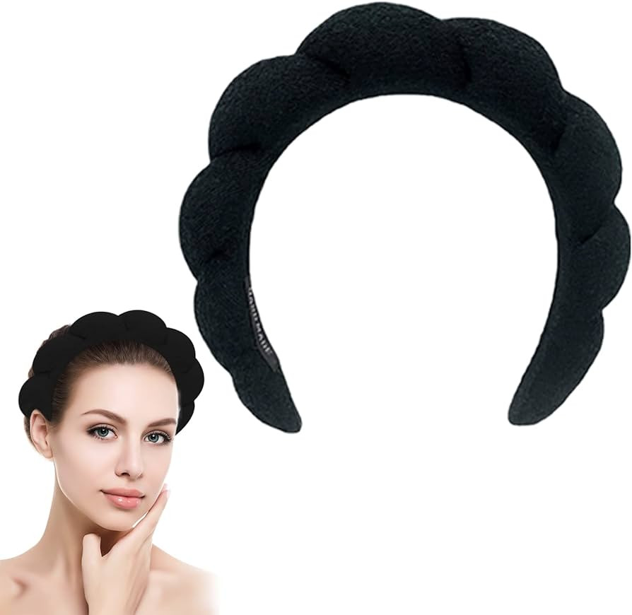 Women Spa Headband, Mimi and Co Spa Headband for Women, Sponge and Terry Towel Cloth Fabric Hair ... | Amazon (US)