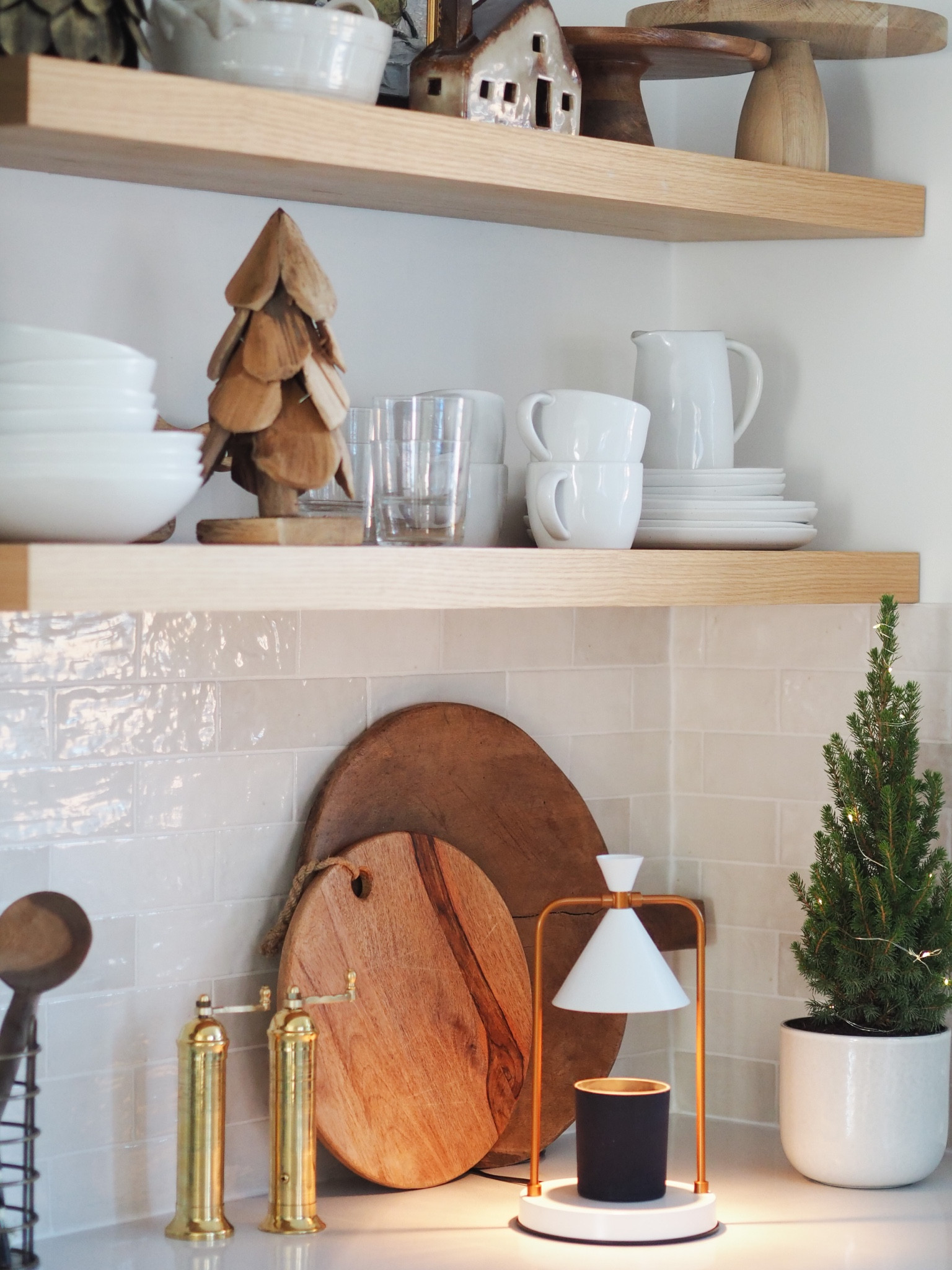 Kitchen styling for Christmas. Kitchen shelves, kitchen decor, candle warmer, gift ideas  

#LTKSeasonal #LTKeurope #LTKhome