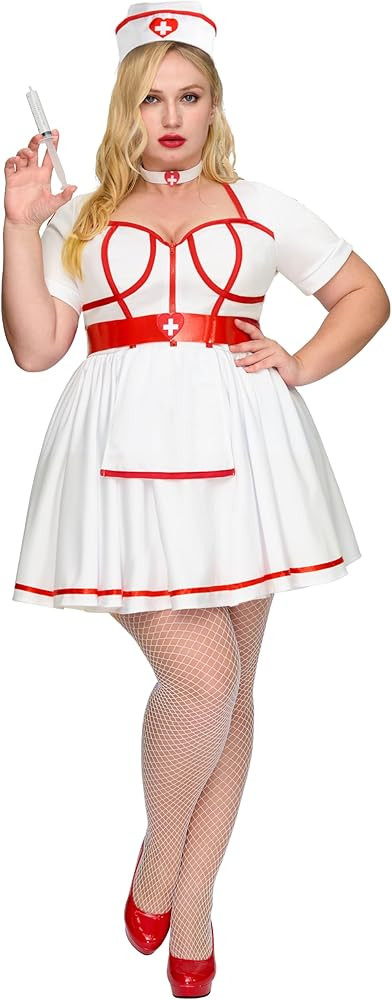 Spooktacular Creations Women Plus Size Halloween Costumes, White Nurse Heartbreaker Dress Costume... | Amazon (US)