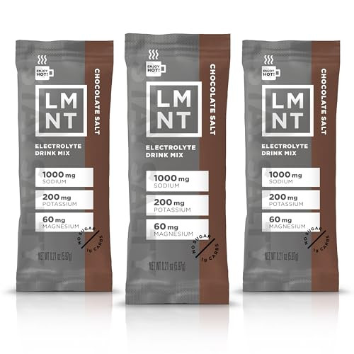 LMNT Zero Sugar Hot Chocolate or Coffee Mixer - Chocolate Salt | Drink Mix | 30-Count | Amazon (US)