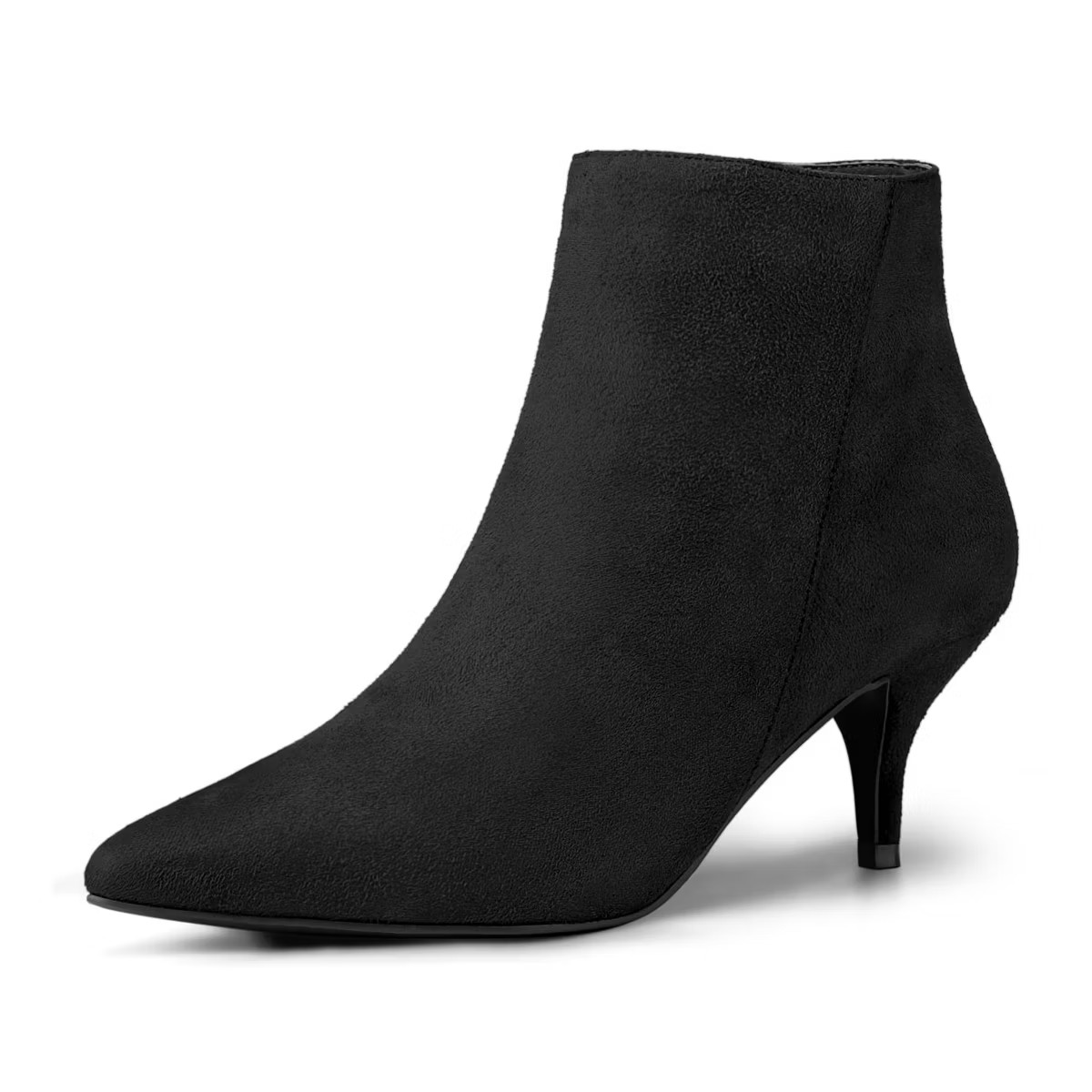 Allegra K Women's Pointed Toe Zip Stiletto Kitten Heel Ankle Booties | Target