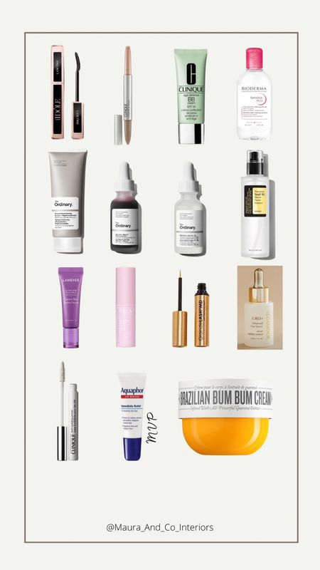 Makeup & skincare favorites! 

The vegamour hair serum has helped my postpartum hair growth immensely! I have so much new growth and my hair has grown SO much! (Almost too much 😅🤣) 

The ordinary, lash serum, facial, COSRX, laneige, Clinique, aquaphor, tula, lancome, bioderma, sol de janeiro, skincare, makeup, routine, weekly, daily, new year, shop, sale

#LTKsalealert #LTKfindsunder50 #LTKbeauty