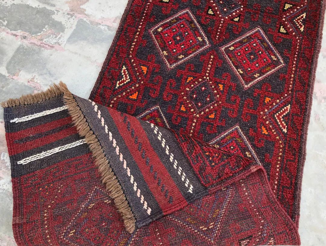 2x8 ft Vintage Runner Rug, Ethnic Mushwani  Geometric Rug, Afghan Handmade Wool Runner Rug, Wide ... | Etsy (US)
