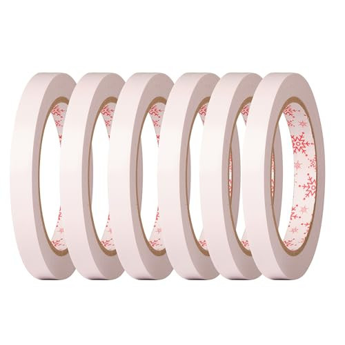 Little ELF Double Sided Gift Wrap Tape for Gift Wrapping, 6 Rolls of Adhesive, Easy Tear, Paper Backing, 1/2 inch x 65 feet per roll, Clear, Transparent, Christmas | Amazon (US)