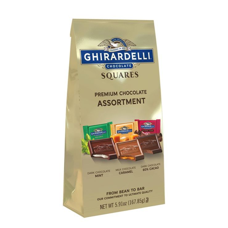 Ghirardelli Premium Assortment Chocolate Squares Bag - 5.91oz | Target