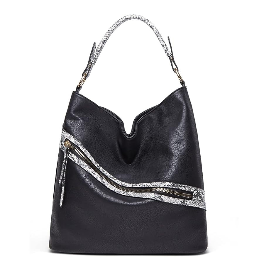 Faux Leather Handbag for Women Top Handle Shoulder Bag Crossbody Bag Retro Tote Bag Hobo Purse Sn... | Amazon (US)