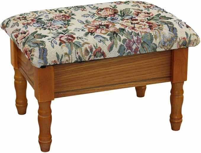 Frenchi Furniture Foot Stool, Oak | Amazon (US)