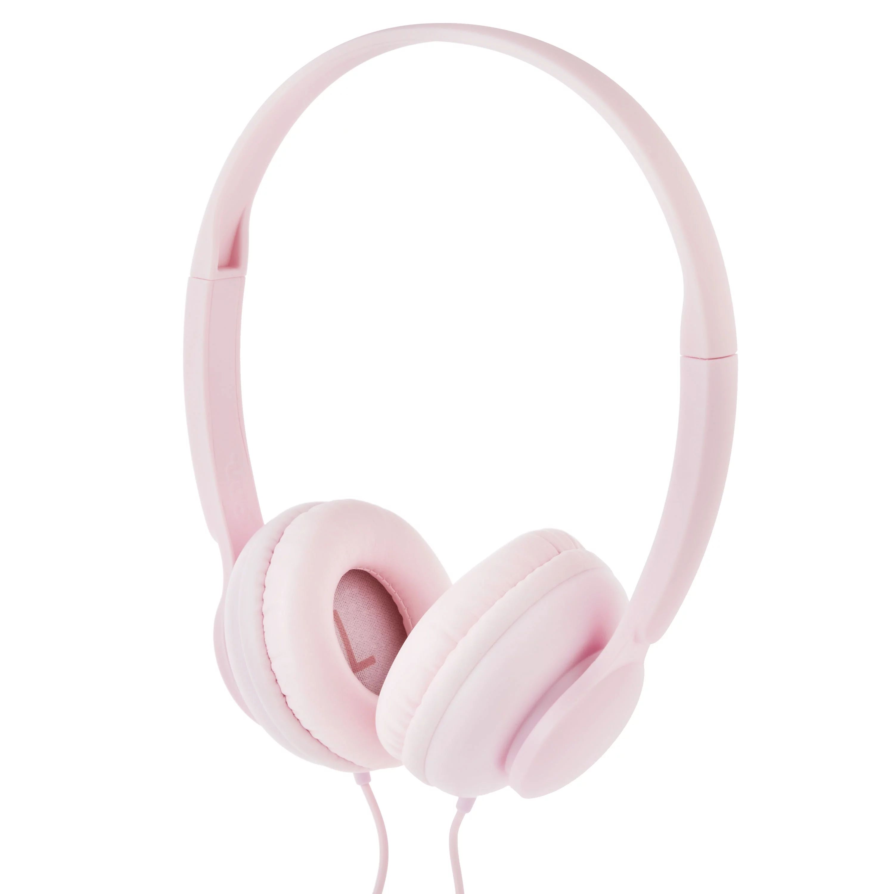 onn. On-Ear Wired Headphones, Pink | Walmart (US)