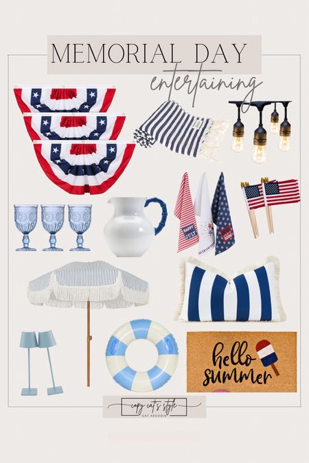 Memorial Day Party, Memorial Day Entertaining Finds, red, white, and blue party finds, USA flags, July 4th party, 4th of Julyy

#LTKfindsunder50 #LTKparties #LTKSeasonal