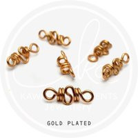 Gold Plated Brass Mini Loc Jewelry X 6/Loc Jewelry Adornments Hair Will Fit Sisterlocks ™ Or Microlocs 2.5mm, 3mm Hole | Etsy (US)