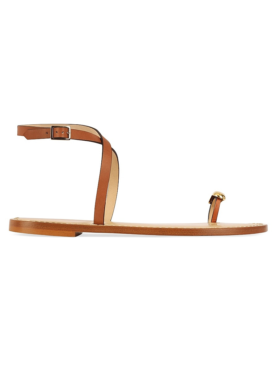Women's The Kigali Leather Sandals - Cognac - Size 5 | Saks Fifth Avenue