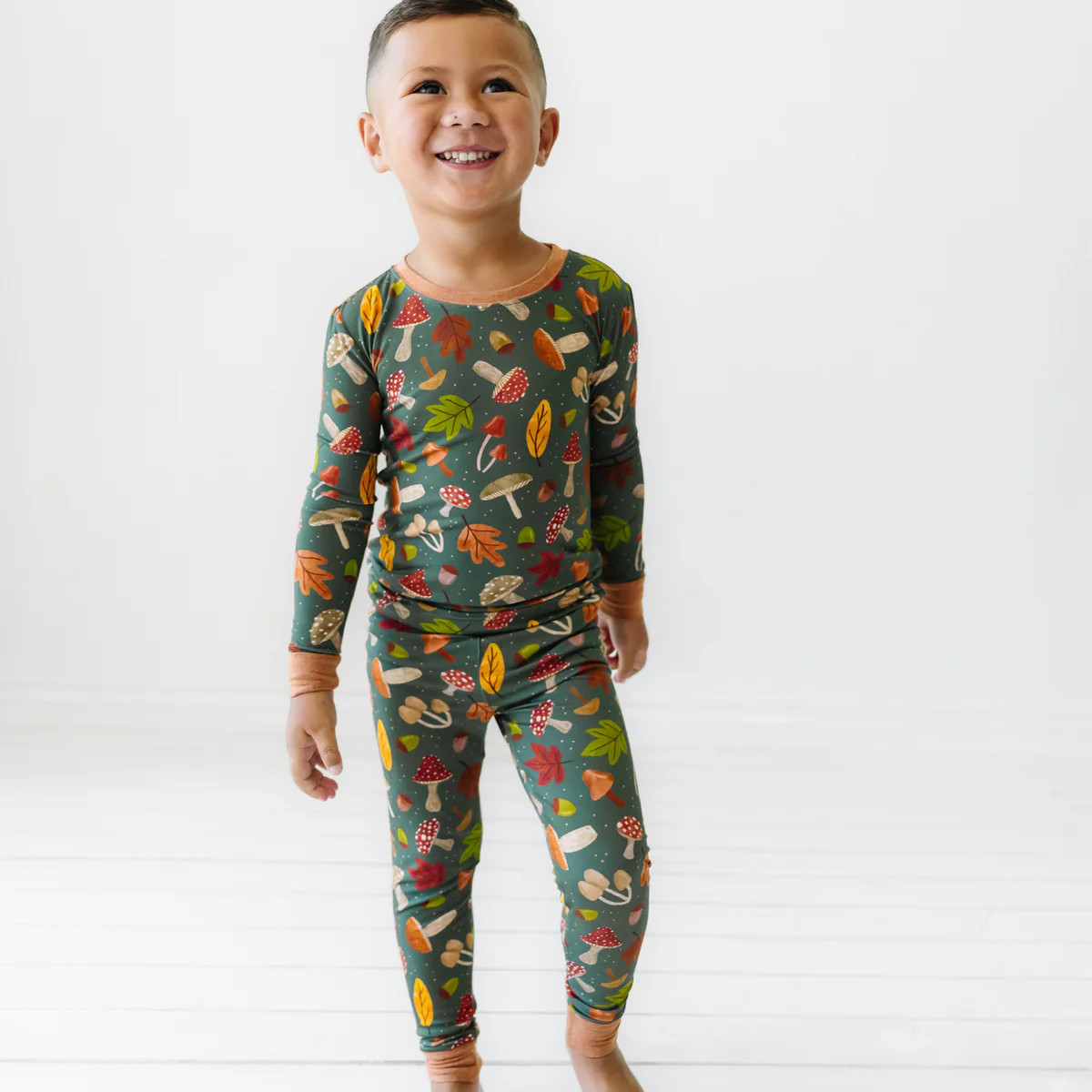 Woodland Forest Two-Piece Pajama Set | Little Sleepies
