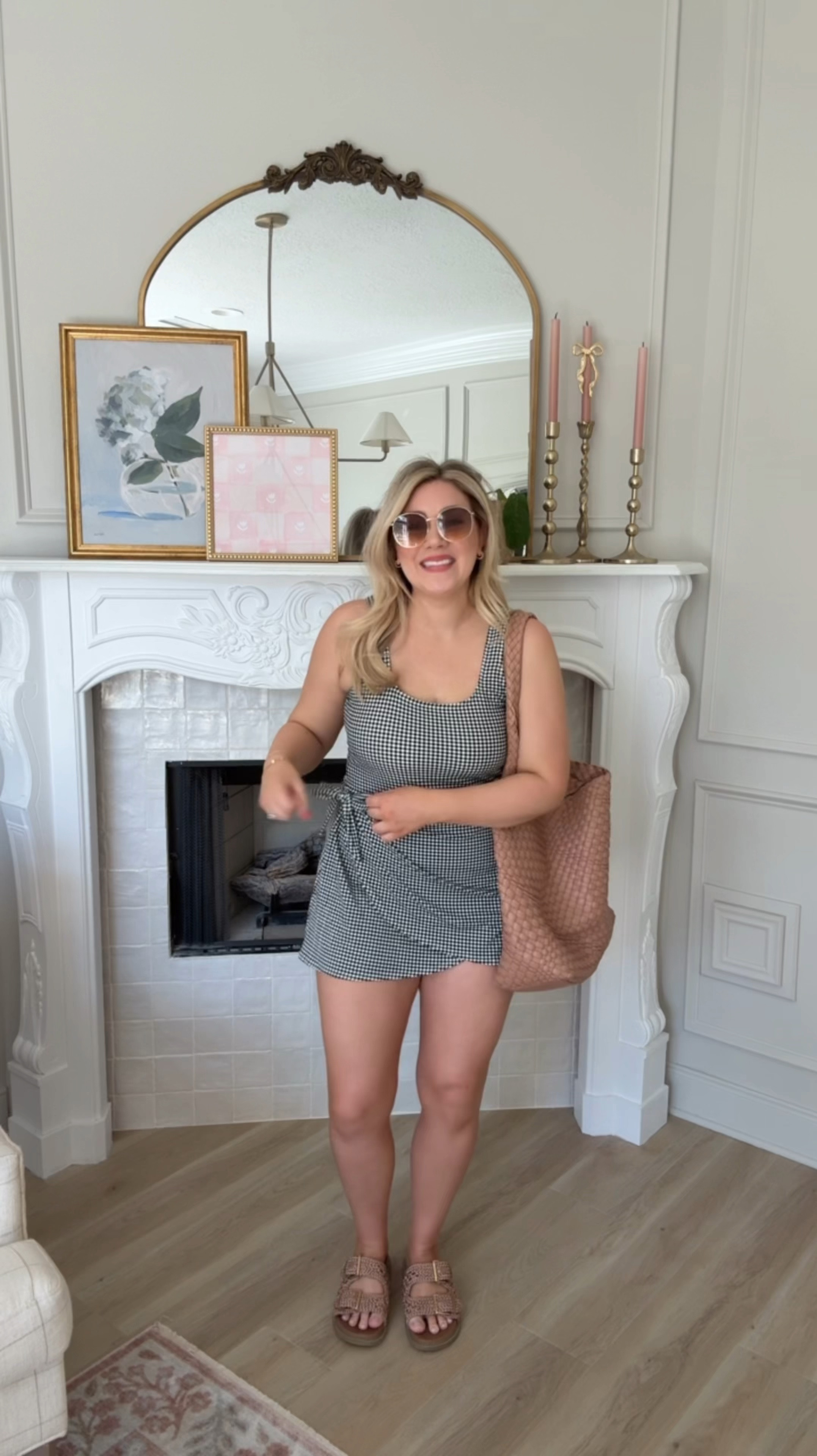 My favorite and ONLY swimsuit I grab just got even better!!!! On sale today!! 30% off!!! I love a textured swimmie 😍😍😍 and gingham!!! Win win! Comment SHOP and then check your inbox! 

#LTKMidsize #LTKSwim #LTKOver40