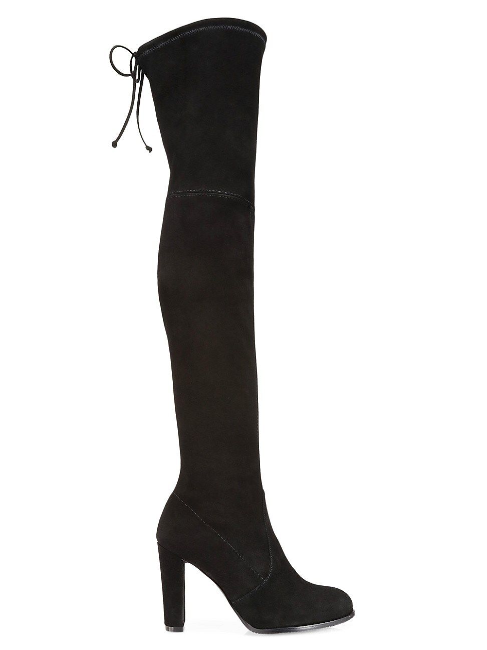 Stuart Weitzman Women's Highland Over-The-Knee Suede Boots - Black - Size 11 | Saks Fifth Avenue
