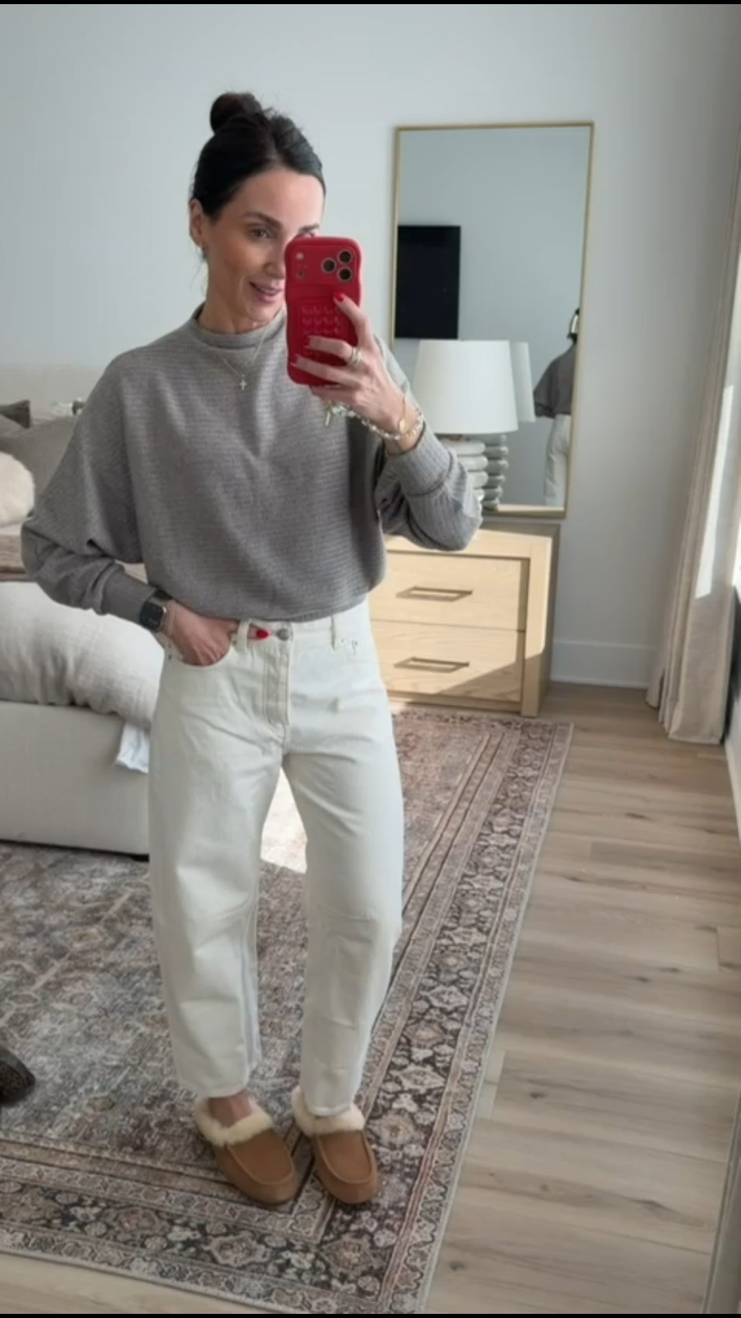 My new UGG shoes, UGG leopard print slippers, UGG micro boots, UGG mules, annabrstyle.

Outfit: Barrel jeans and sweater, Madewell 40% off your purchase, code EXTRA.

#LTKSaleAlert #LTKFindsUnder100 #LTKOver40