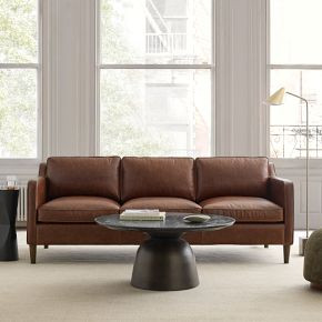 Hamilton Leather Sofa (70"–91") | West Elm (US)