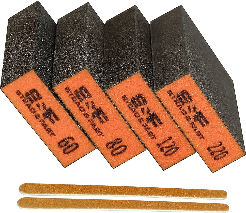 Sanding Sponge, 60 80 120 220 Coarse Medium Fine Grit Sanding Block, Sander Sponges for Drywall M... | Amazon (US)