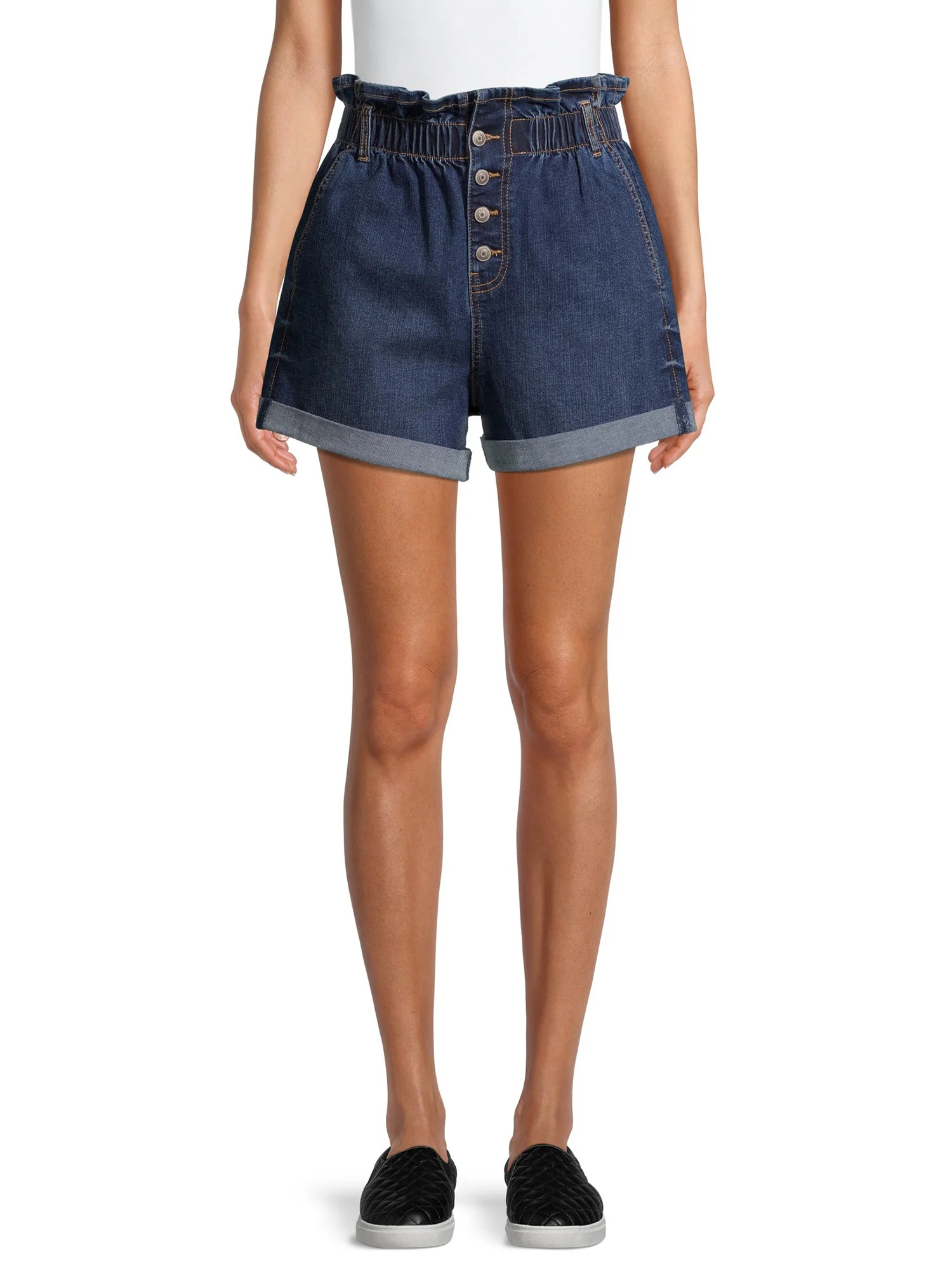 No Boundaries Junior’s Paperbag Shorts | Walmart (US)