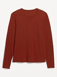EveryWear Long-Sleeve Slub-Knit T-Shirt for Women | Old Navy (US)