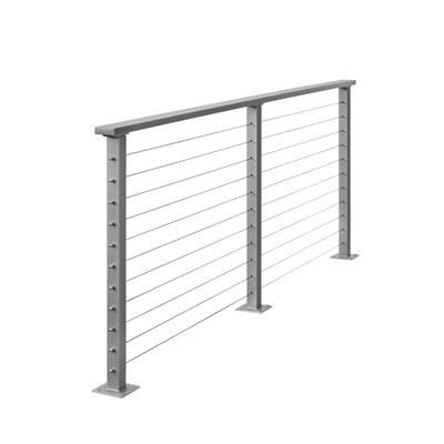 CityPost 16ft Deck Cable Railing: Grey Lowes.com | Lowe's