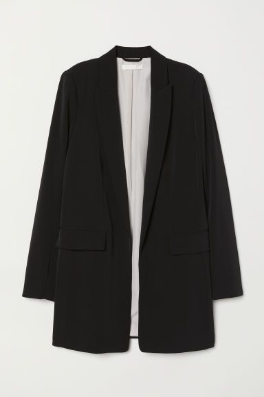 H & M - Long Jacket - Black | H&M (US + CA)