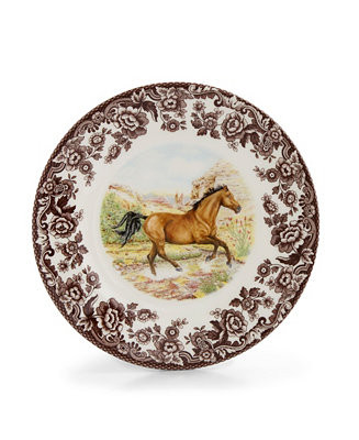 Spode Woodland American Quarter Horse Salad Plate - Macy's | Macy's