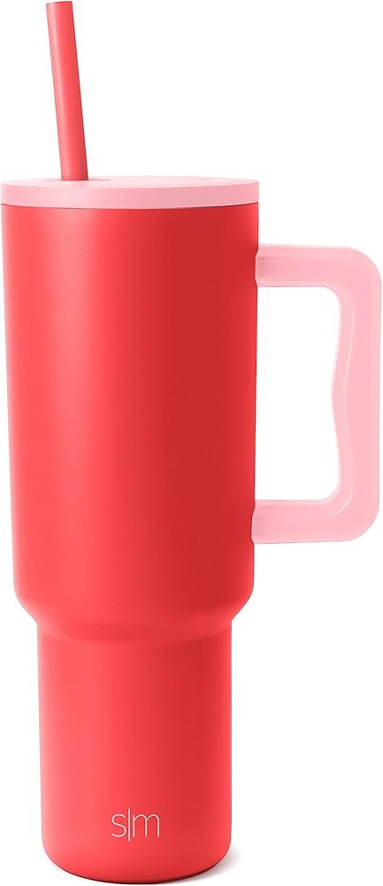 Simple Modern 40 oz Tumbler with Handle and Straw Lid | Insulated Reusable Stainless Steel Water ... | Amazon (US)