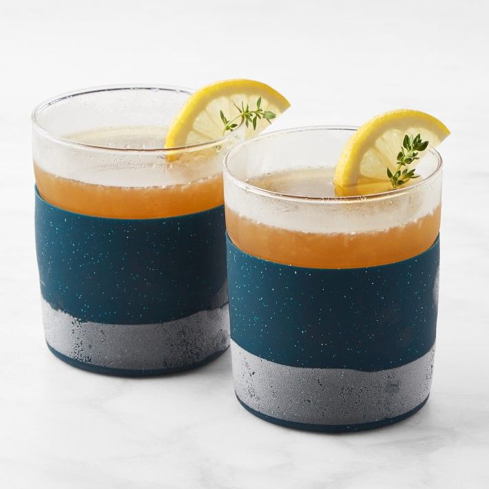 Rabbit Freezable Whiskey Glasses, Navy | Williams-Sonoma