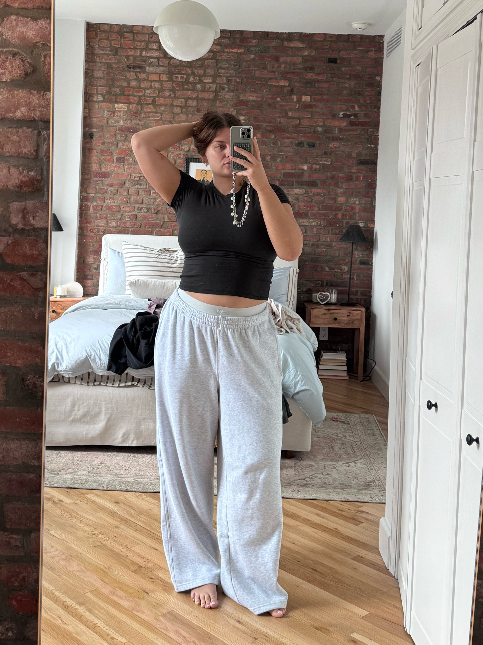 WFH lounge day fit from Skims

size L in tee and XL in sweats! 

#LTKStyleTip #LTKMidsize