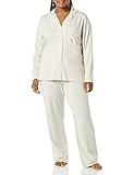 Amazon Essentials Women's Cotton Modal Long-Sleeve Shirt and Full-Length Bottom Pajama Set | Amazon (US)