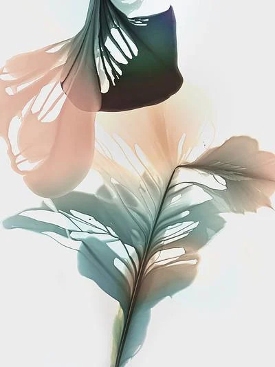 Abstract Flora Bloomland 32 | Artfully Walls