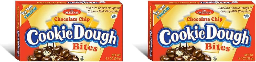 The Original Chocolate Chip Cookie Dough Bites 3.1oz Theater Box - Pack of 2 Y | Amazon (US)