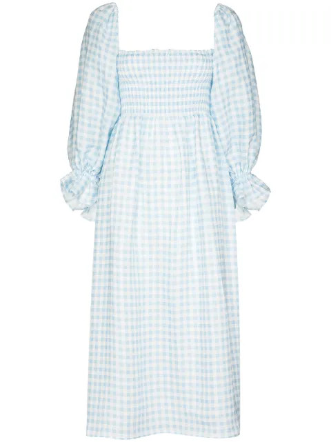 Atlanta gingham-check midi dress | Farfetch (US)