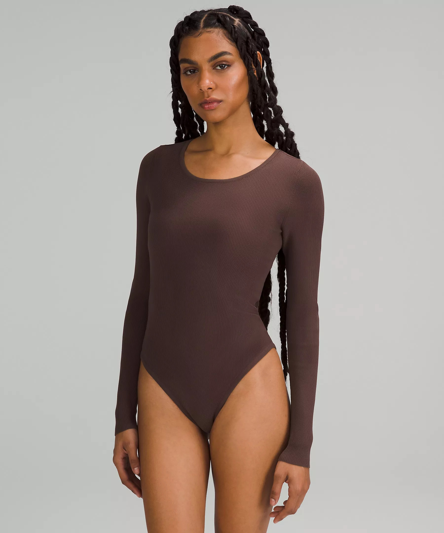 Tight-Fit Long-Sleeve Knit Bodysuit | Women's Dresses | lululemon | Lululemon (US)