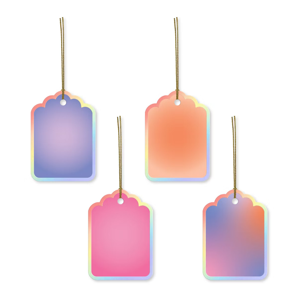 12ct Stationery Tags Ombre | Target