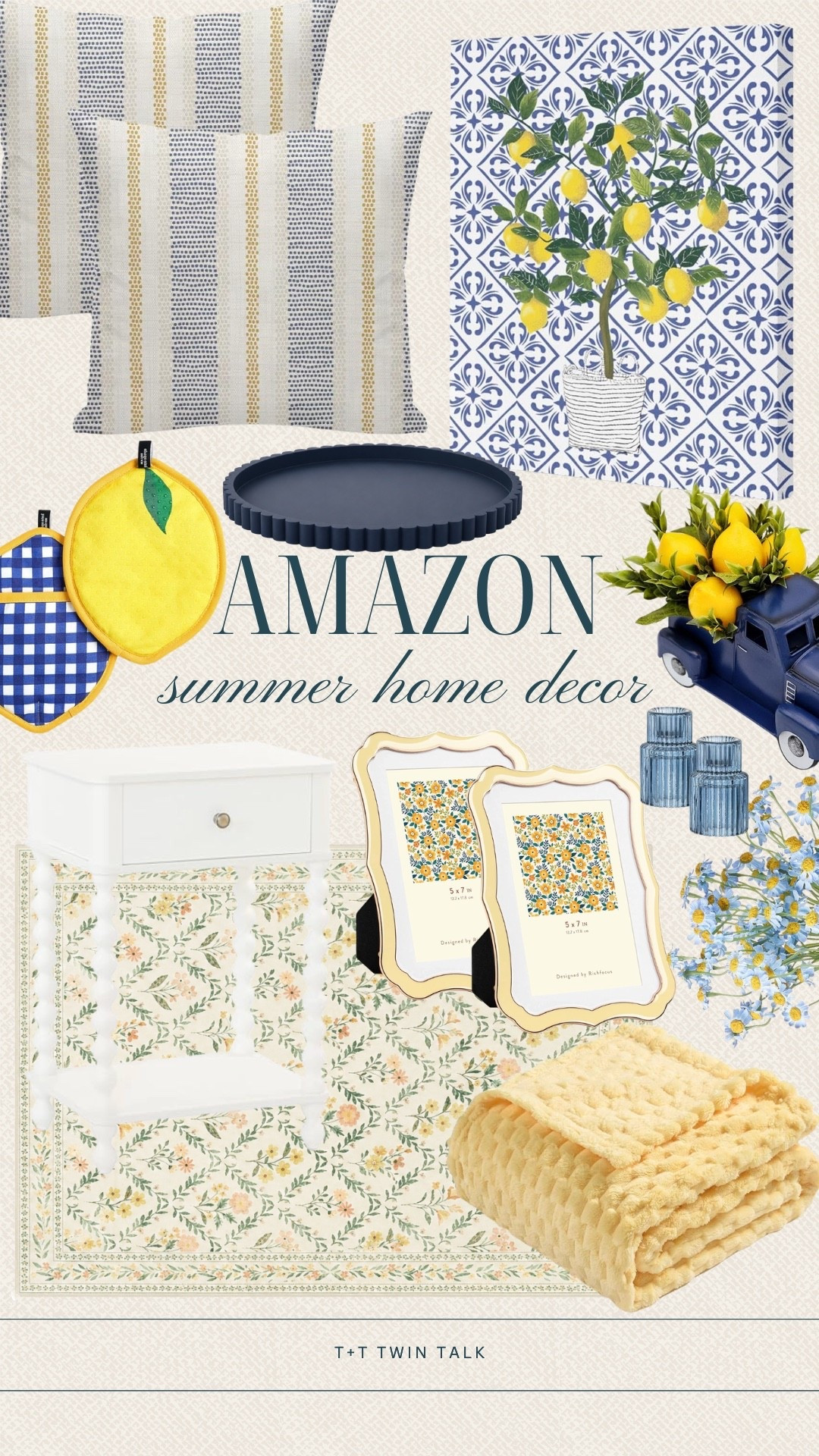 Amazon summer home decor with all the cheerful color and seasonal touches that make a space feel fresh for the season. From citrus accents to blue details and cozy pieces, these are fun finds that bring a little personality into everyday spaces. Easy updates that make home feel a little more summery.

#LTKOver40 #LTKSeasonal #LTKHome