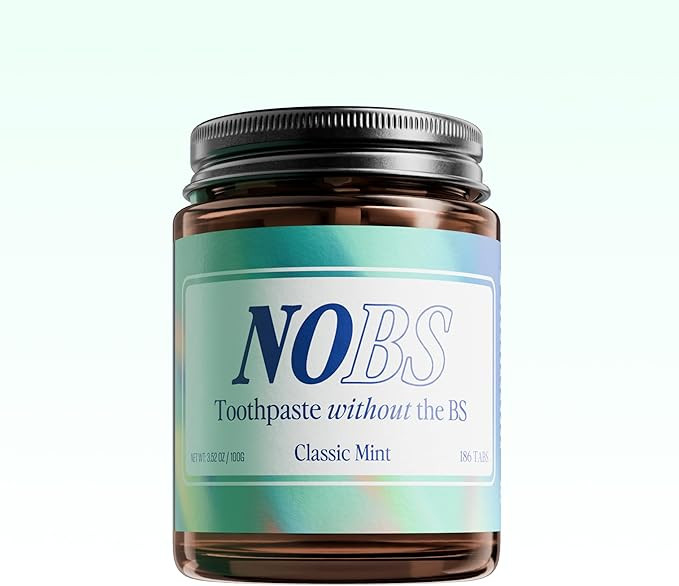 NOBS (No Bad Stuff) Toothpaste Tablets - Nano Hydroxyapatite, Fluoride & Plastic Free, Eco & Trav... | Amazon (US)