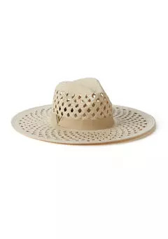 Vince Camuto Oversized Open Weave Panama Hat | Belk