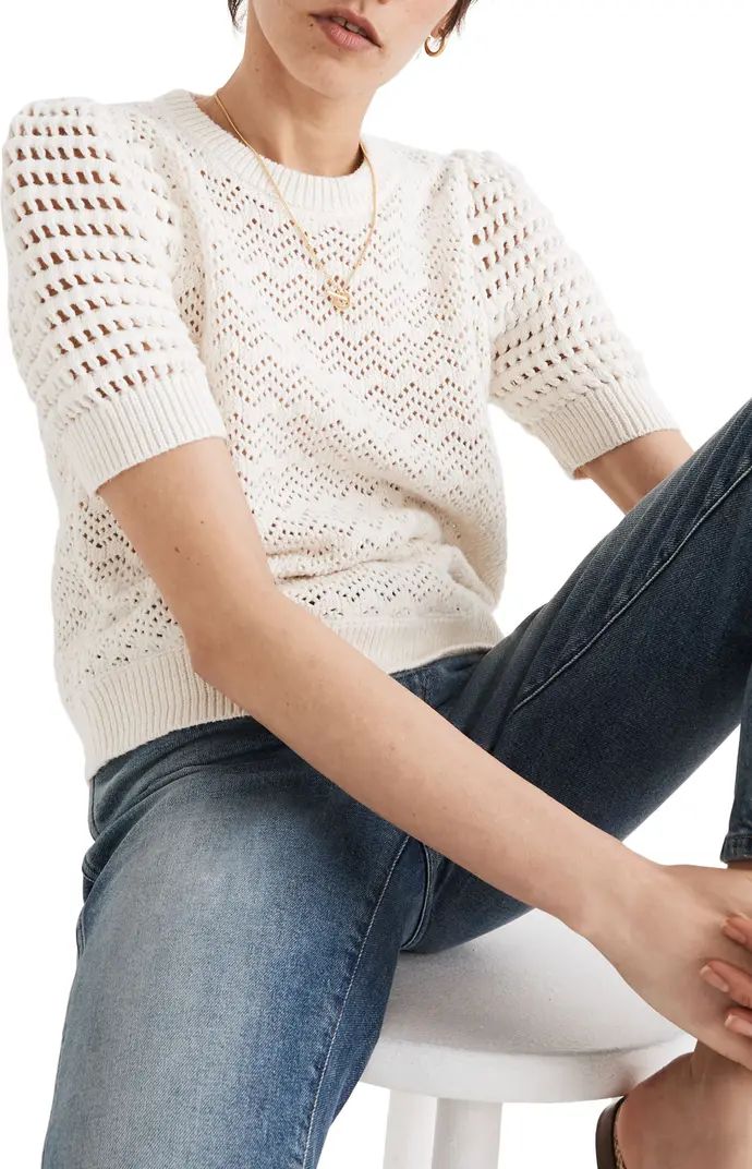 Madewell Atwater Crochet T-Shirt | Nordstrom | Nordstrom