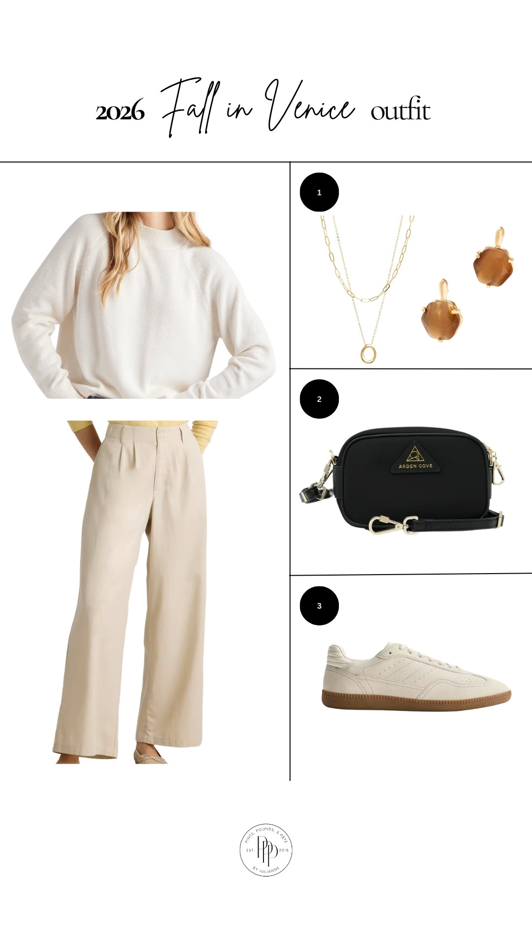 Soft neutrals and comfortable sneakers make the perfect outfit for exploring Venice in the Fall!!🤍 

 #LTKootd #LTKSeasonal #LTKSaleAlert