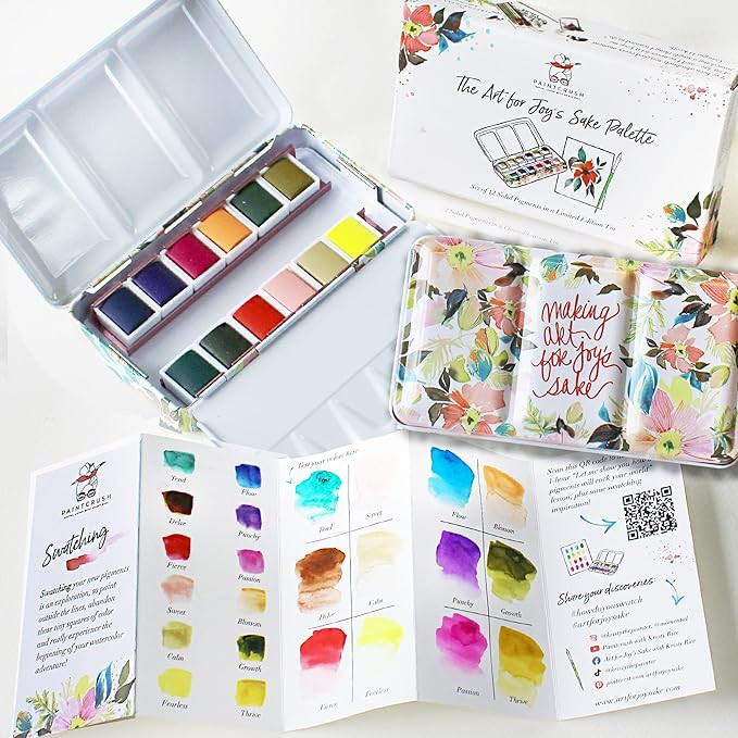 Professional Watercolor Paint Set by Kristy Rice | 12 Unique Water Colors in Inspirational Waterc... | Amazon (US)