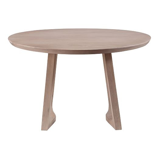 Solid White Oak Round Dining Table | West Elm (US)