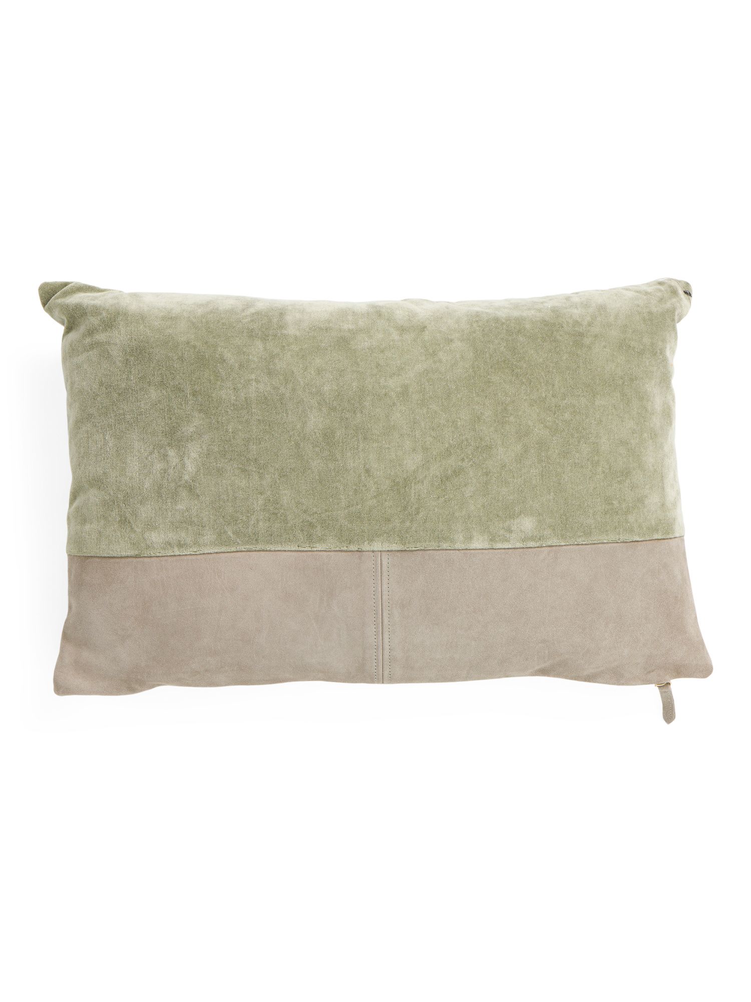 14x22 Genuine Suede And Cotton Velvet Pillow | Home Essentials | Marshalls | Marshalls