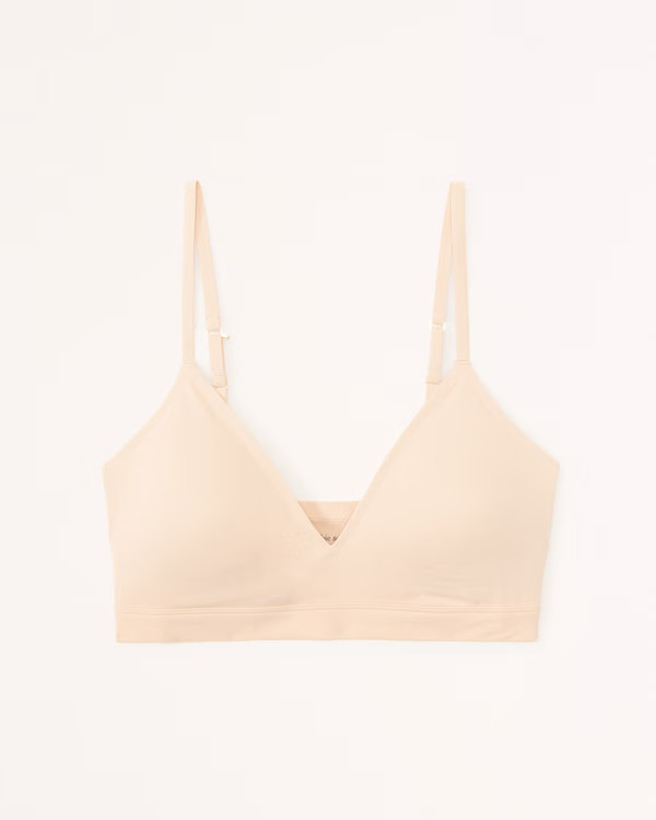 Next to Naked V-Neck Bralette | Abercrombie & Fitch (US)