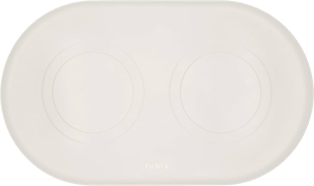 Fable Signature Bowl Mat - Dog Bowl Mat for Floor Protection - Non-Slip Silicone with Raised Bord... | Amazon (US)