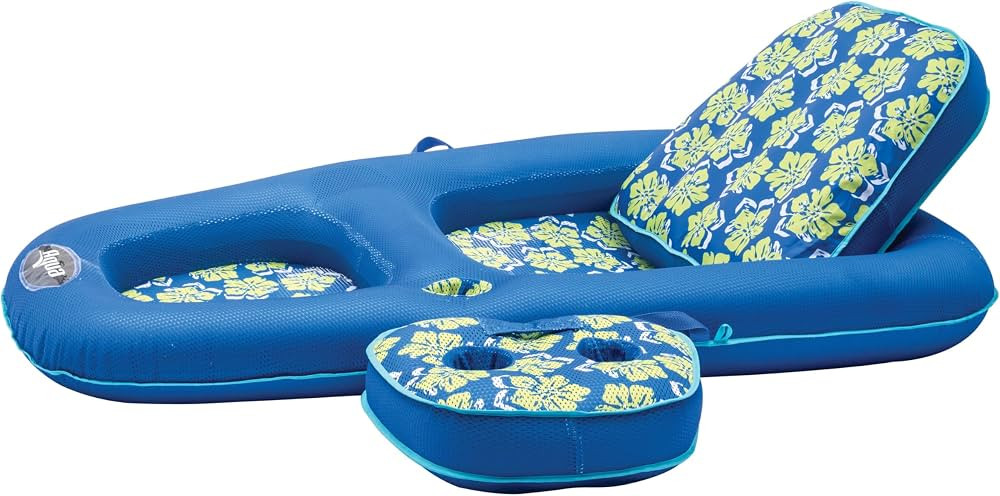Aqua Campania Ultimate 2-in-1 Pool Float Lounge \u2013 Extra Large \u2013 Inflatable Pool Floats ... | Amazon (US)