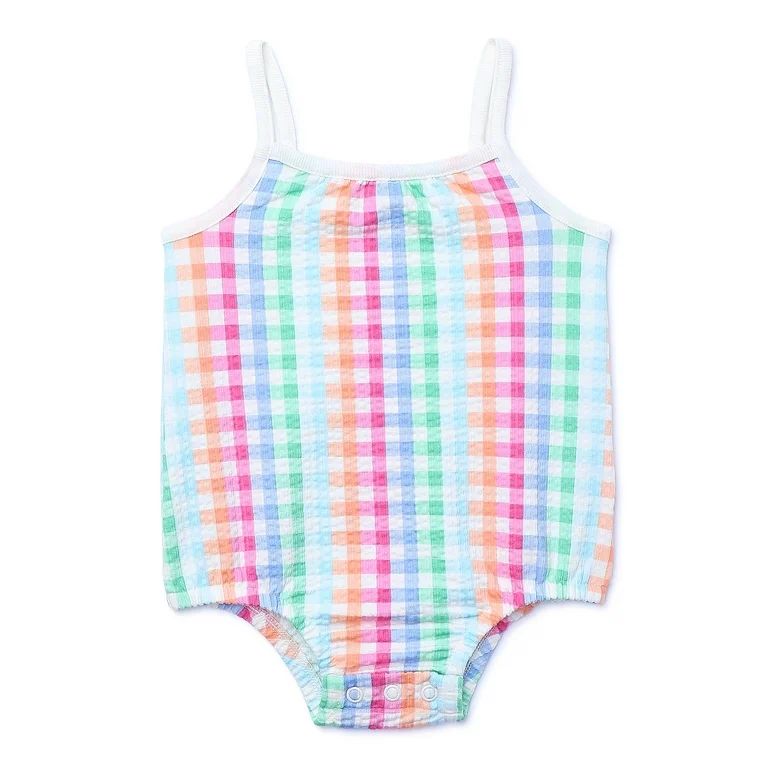 Garanimals Baby Girl Print Seersucker Knit Cami Bodysuit, Sizes 0-24 Months | Walmart (US)