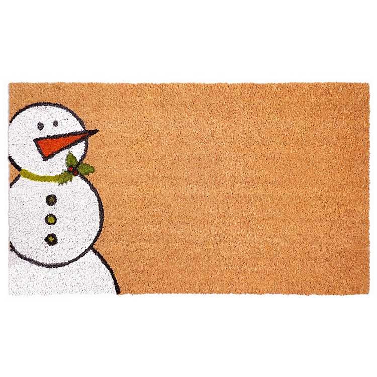 Outdoor Snowman Festive Christmas Doormat | Kirkland's Home