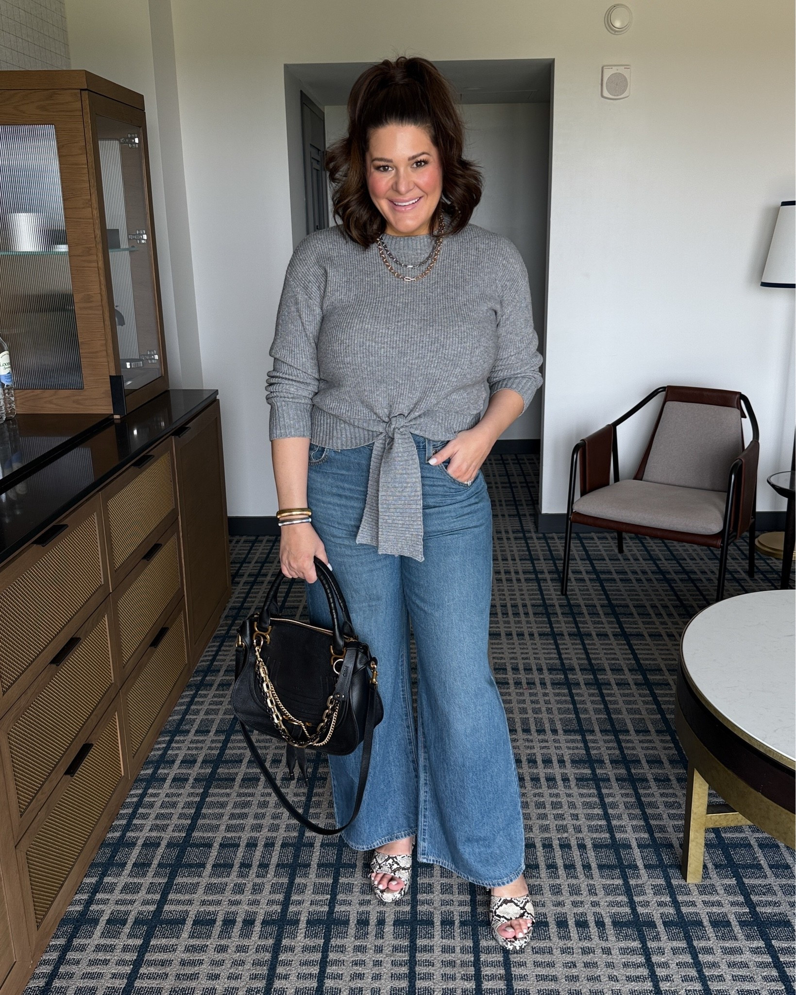 This Amazon sweater is such a good find!! I love the oversized fit and tie detail, and it’s only $25! Linking the full look here 🤍🙌🏼

#LTKgrwm #LTKootd #LTKMidsize